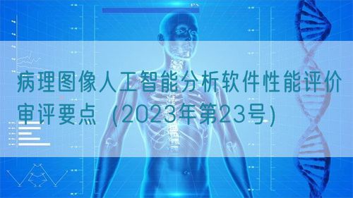 病理圖像人工智能分析軟件性能評價審評要點(diǎn)(2023年第23號)(圖1) 病理圖像人工智能分析軟件性能評價審評要點(diǎn)(2023年第23號)(圖1)