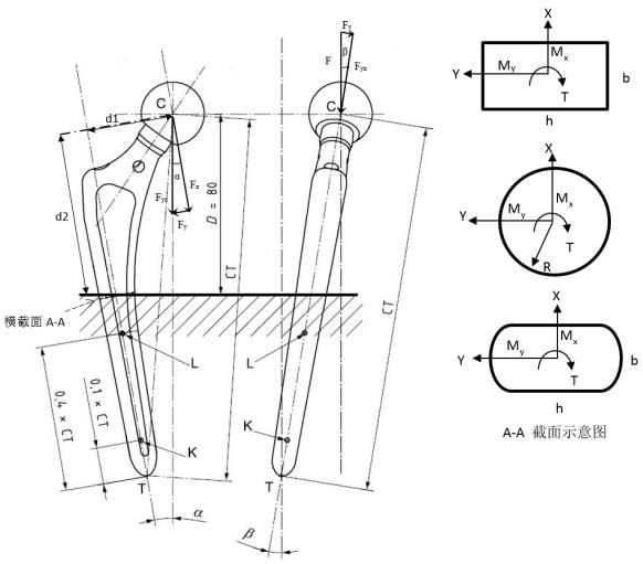 生物型股骨柄柄部疲勞性能評價(jià)指導(dǎo)原則(2020年第62號)(圖3) 生物型股骨柄柄部疲勞性能評價(jià)指導(dǎo)原則(2020年第62號)(圖3)
